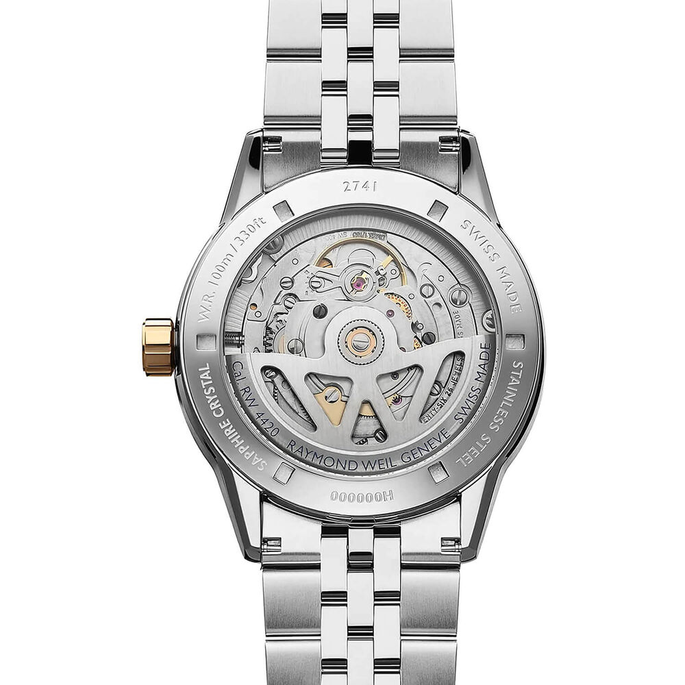 Raymond Weil Freelancer 40mm Blue Dial Two-tone Steel Bracelet Watch