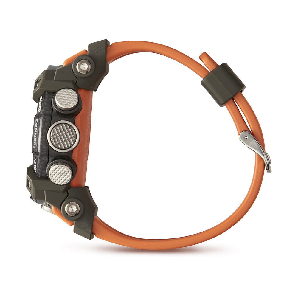 G-SHOCK Master of G Land Mudmaster 55.4mm Dial Orange Resin Strap Watch image number 4