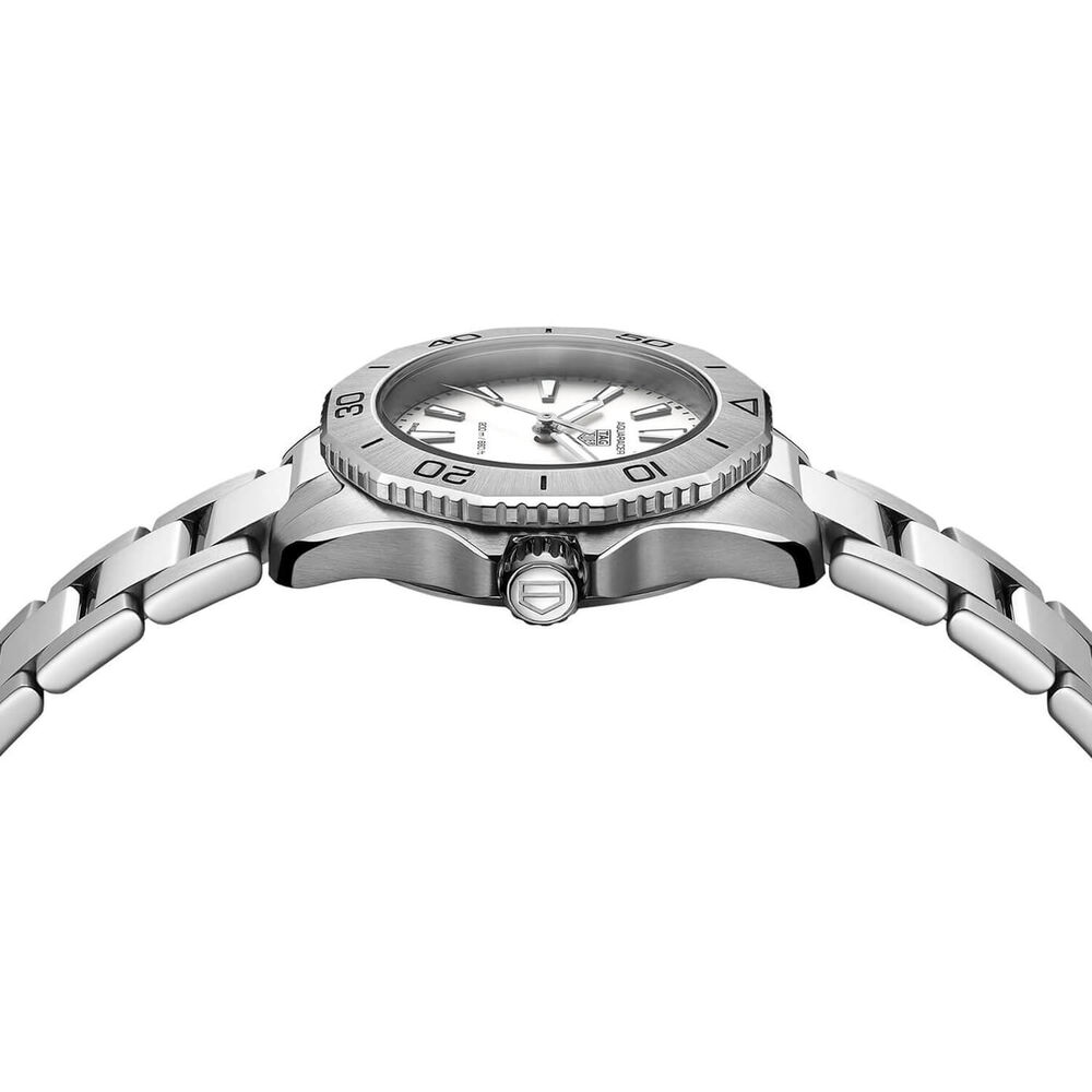 TAG Heuer Aquaracer Professional 200 Quartz 30mm Silver Dial Steel Case Bracelet Watch image number 3