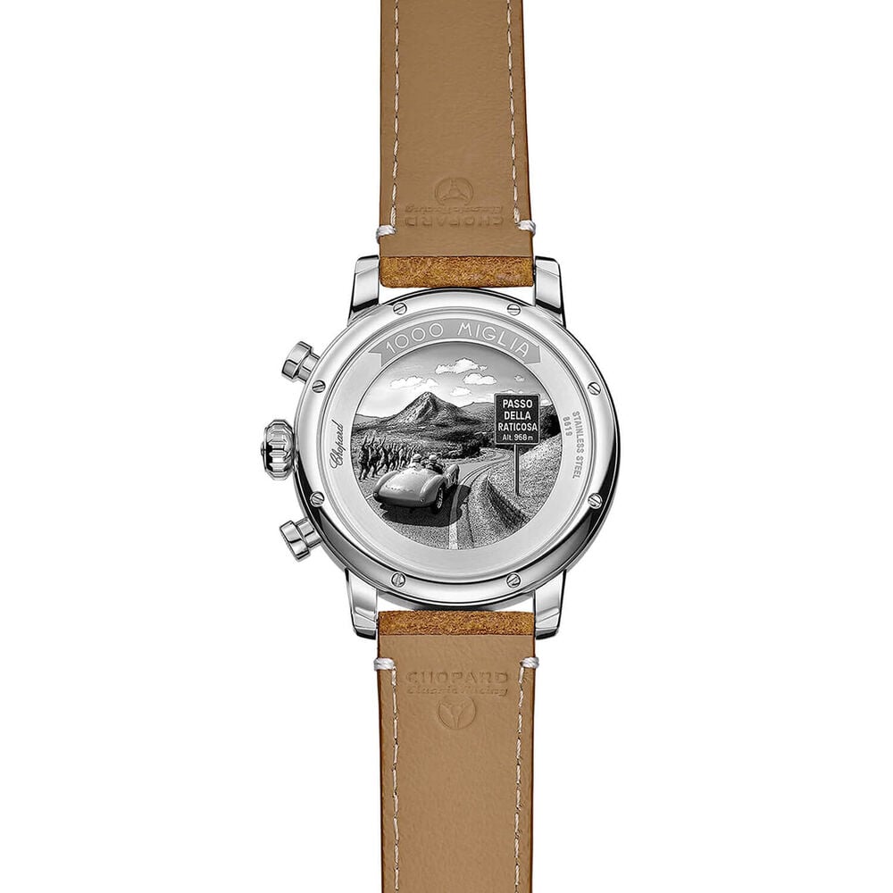 Chopard Mille Miglia Classic Chronograph Raticosa 40.5mm Brown Leather Strap Watch