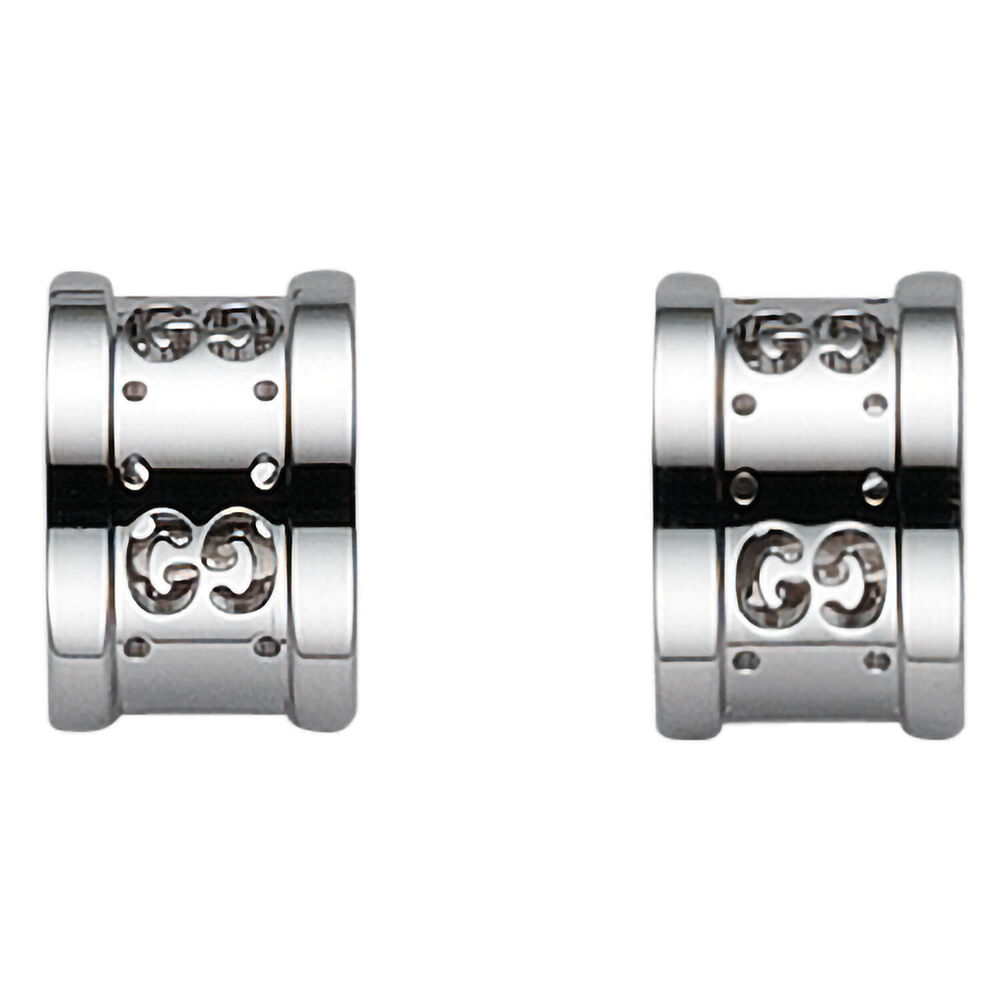 Gucci Icon Twirl 18ct white gold earrings
