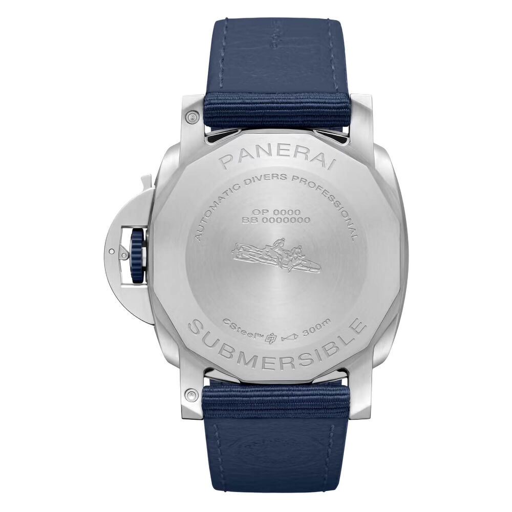 Panerai Submersible QuarantaQuattro ESteel™ Blu Profondo 44mm Blue Dial Strap Watch