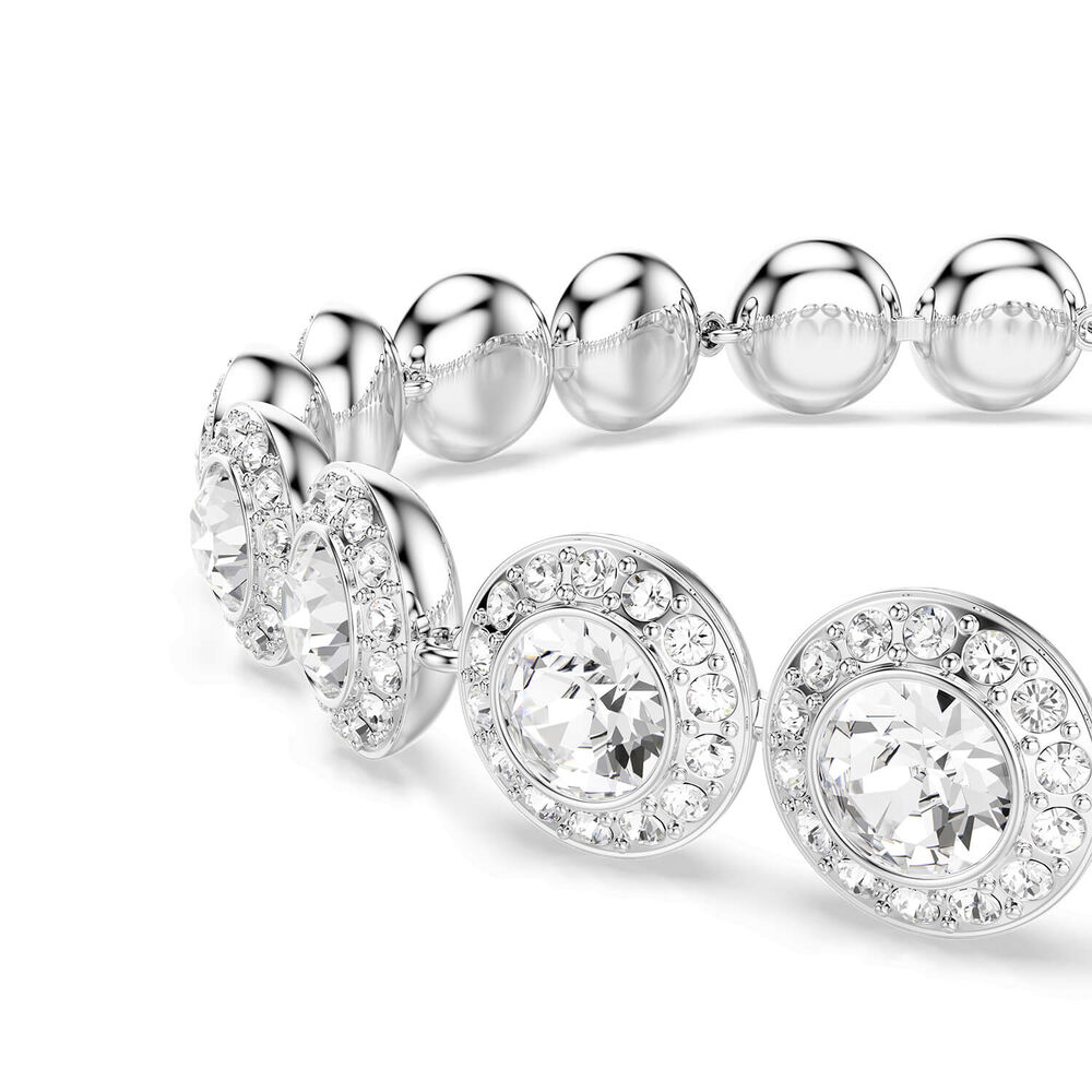 Swarovski Una Angelic Round Crystals Rhodium Plated Bracelet