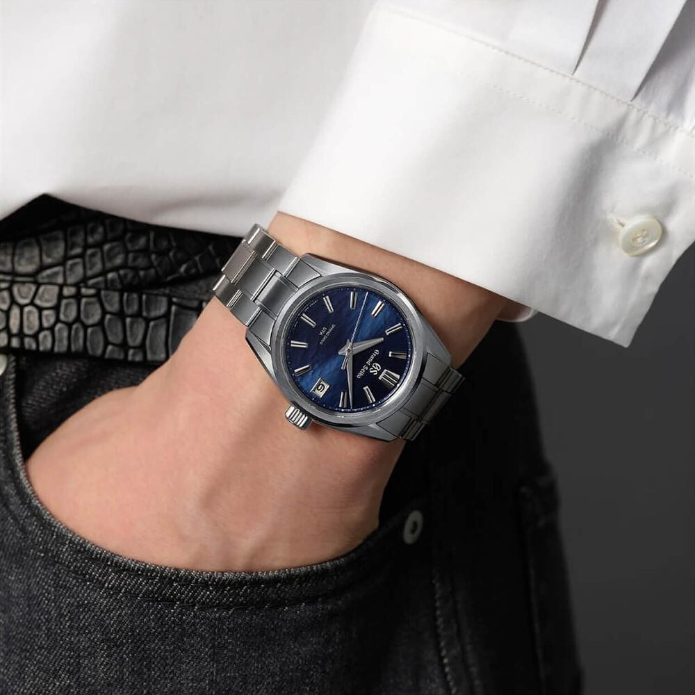 Grand Seiko Evolution 9 'Lake Suwa Summer Sun' Spring Drive UFA 40mm Steel Bracelet Watch