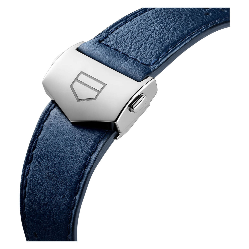 TAG Heuer Monaco Gulf Edition 39mm Blue Dial & Leather Strap Watch image number 4