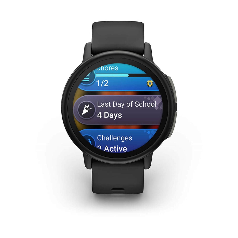 Garmin Bounce 2 43mm AMOLED Slate Grey Silicone Strap Watch image number 1