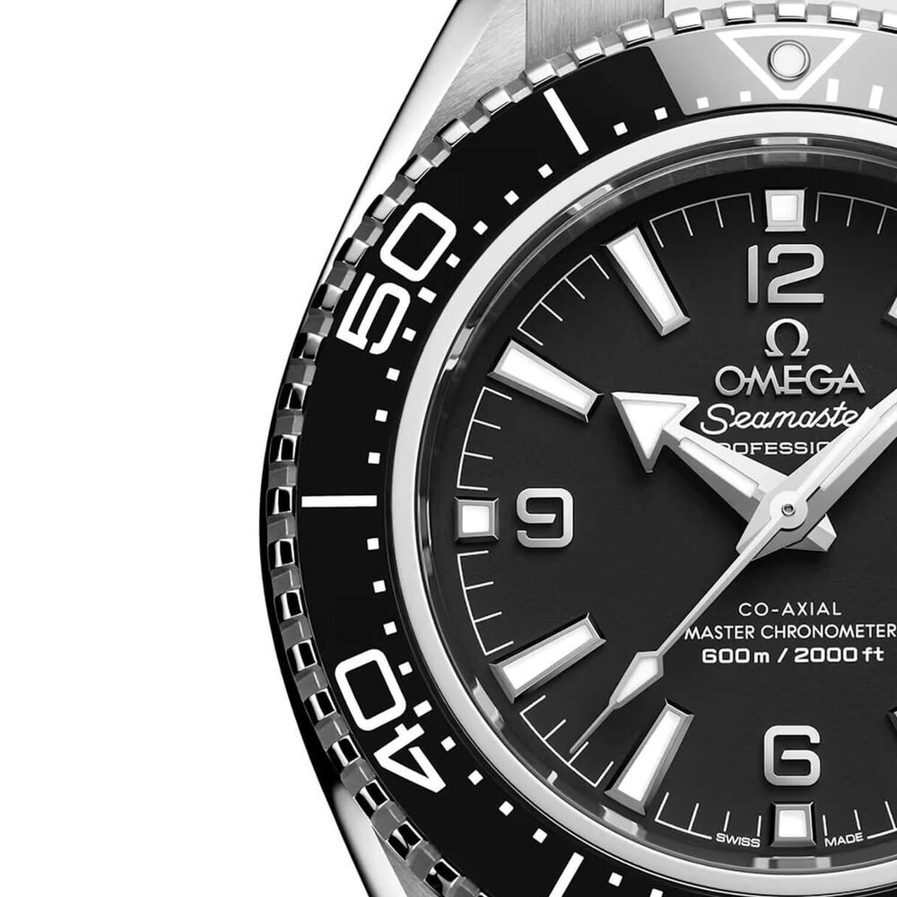 OMEGA Seamaster Planet Ocean 600M 42mm Black Dial Black Bezel Steel Bracelet Watch
