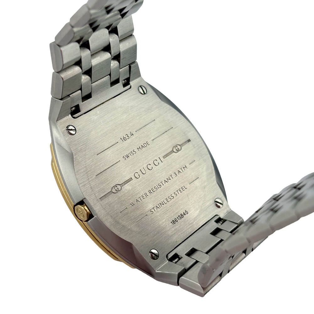 Pre-Owned GUCCI 25H 34mm Quartz Yellow Gold Plated Dial With Steel Case Bracelet Watch image number 2