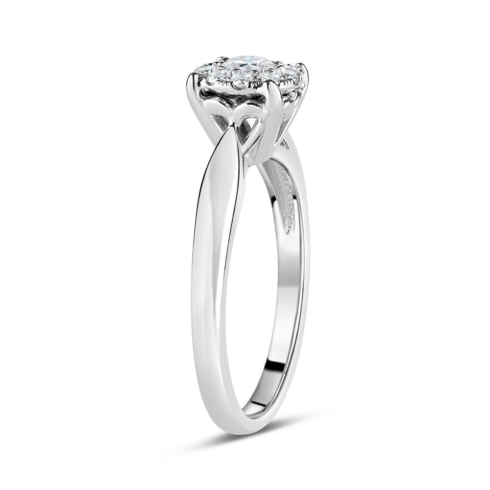 Starburst Collection 18ct white gold 0.37 carat diamond ring image number 3
