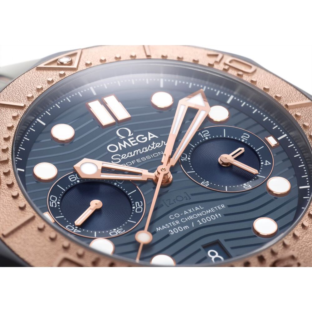 Omega Seamaster Diver 300m 44mm Gold Titanium Tantalum Watch image number 5