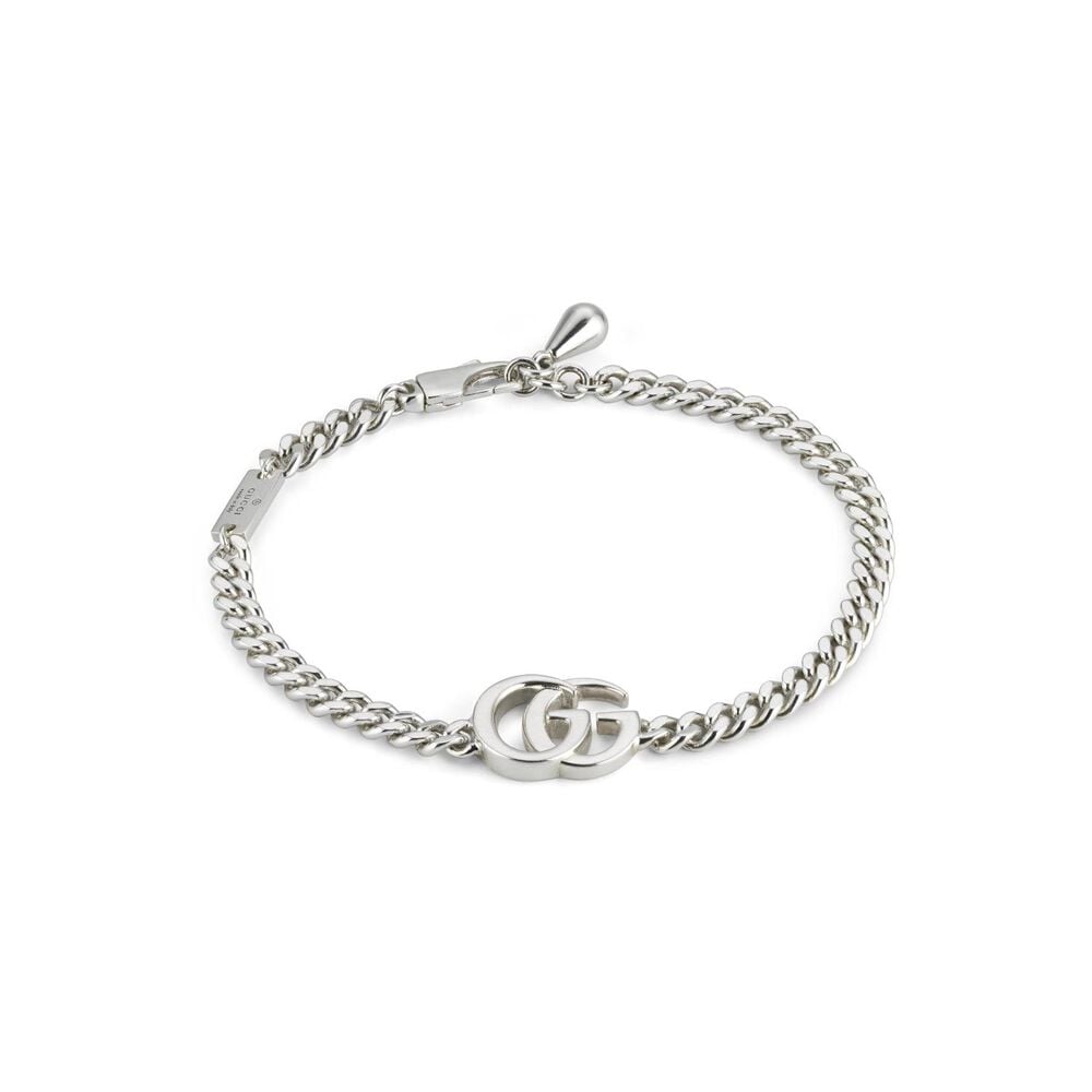 Gucci GG Marmont Sterling Silver Bracelet (Size L, 7")
