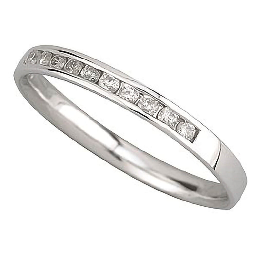18ct white gold 0.15 carat diamond ring image number 0