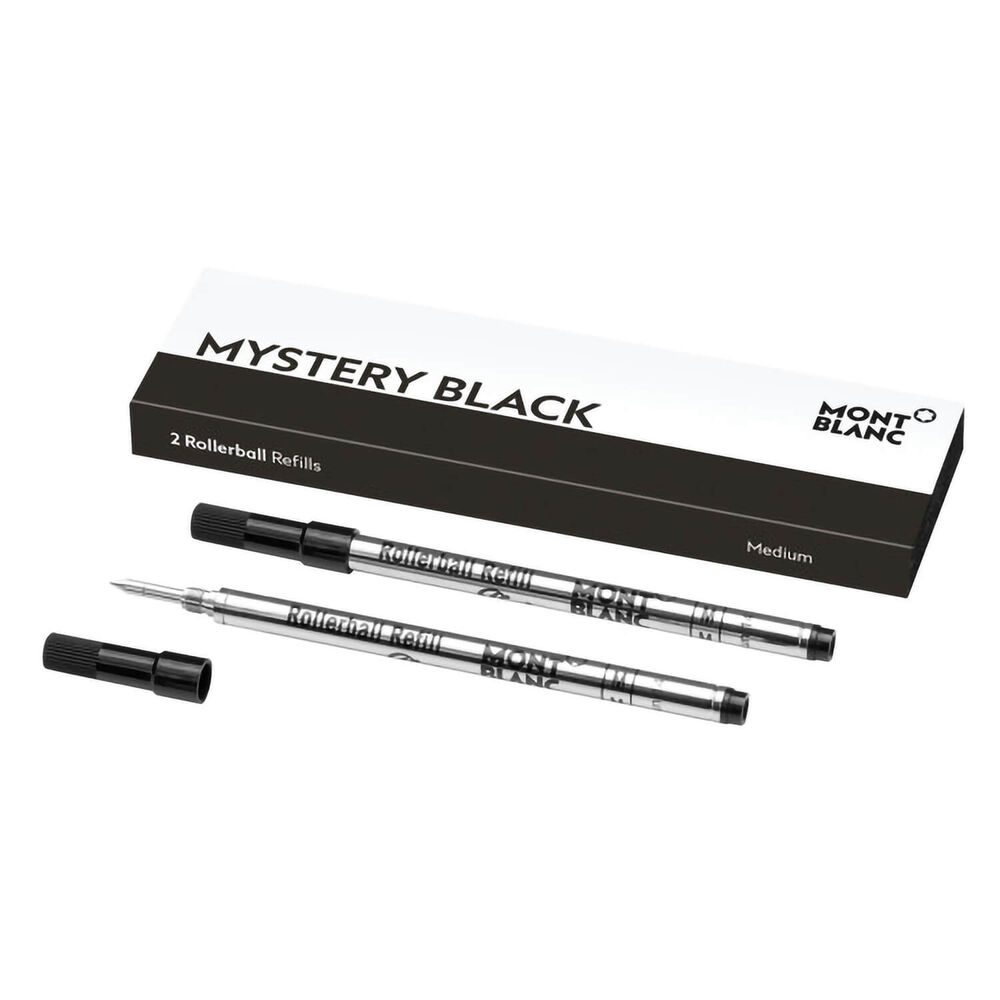 Montblanc 2 Rollerball Refills Medium Mystery Black image number 0