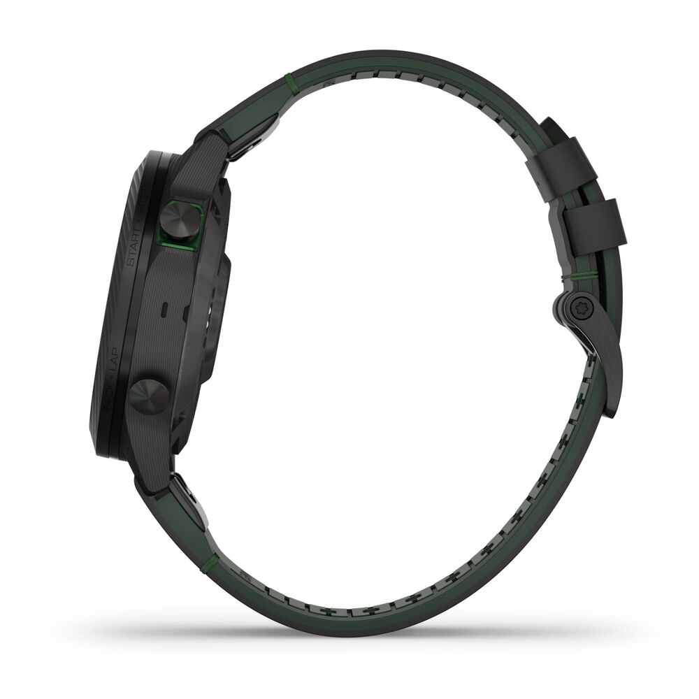 Garmin MARQ® Golfer (Gen 2) Carbon Edition 46mm Titanium Case Silicone Strap Watch image number 7