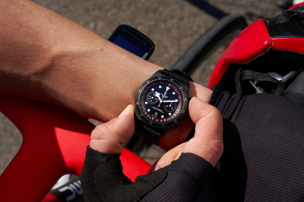 TUDOR Pelagos FXD Chrono Cycling Edition 43mm Black Dial Fabric Strap Watch image number 10