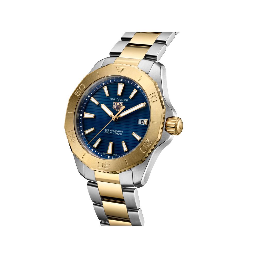 TAG Heuer Aquaracer Professional 200 Solargraph 40mm Blue Dial Bracelet Watch image number 1