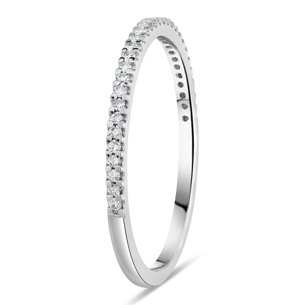 9ct White Gold 0.09ct Diamond Eternity Ring