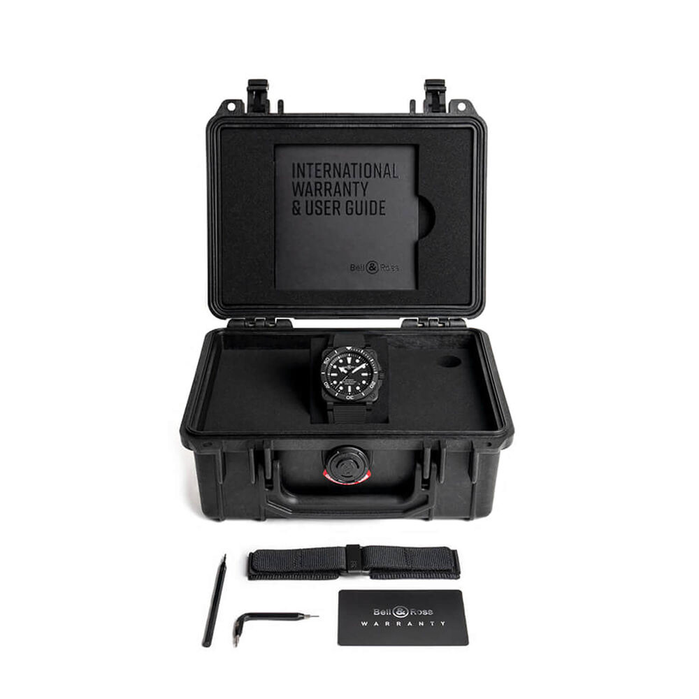 Bell & Ross BR 03 Diver Black Matte Ceramic 42mm Dial Rubber Strap Watch image number 5