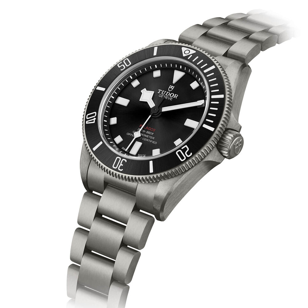 TUDOR Pelagos 39mm Automatic Black Dial Titanium Bracelet Watch image number 4