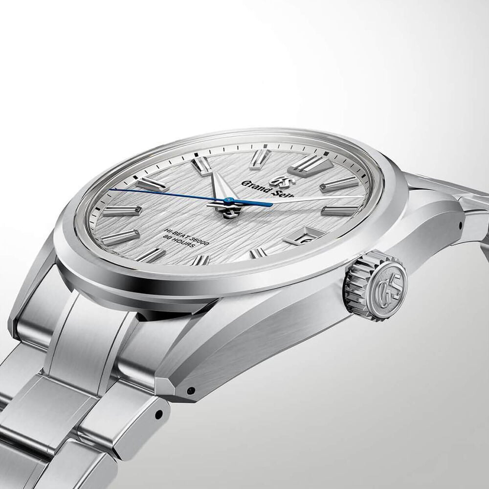 Grand Seiko Evolution 9 'White Birch' Hi-Beat 40mm Steel Bracelet Watch
