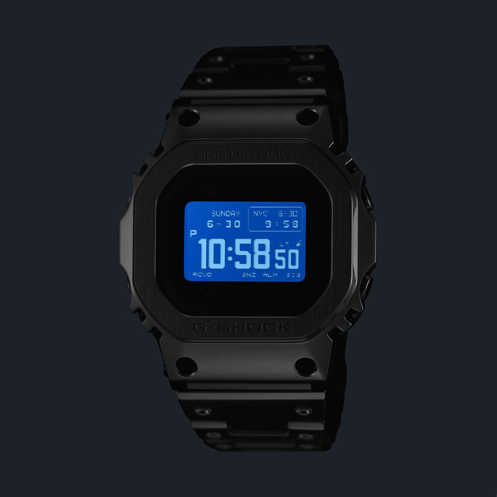 G-SHOCK Full Metal 5000 Series 49.3mm Black Dial & Black Ion Plated Steel Bracelet Watch