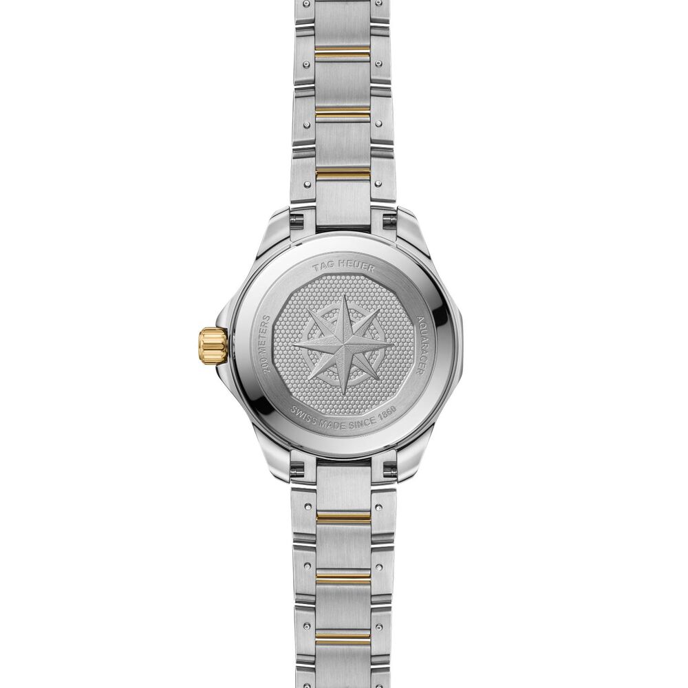 TAG Heuer Aquaracer Professional 200 Solargraph 34mm Blue Dial Diamond Dot Steel Bracelet Watch image number 4
