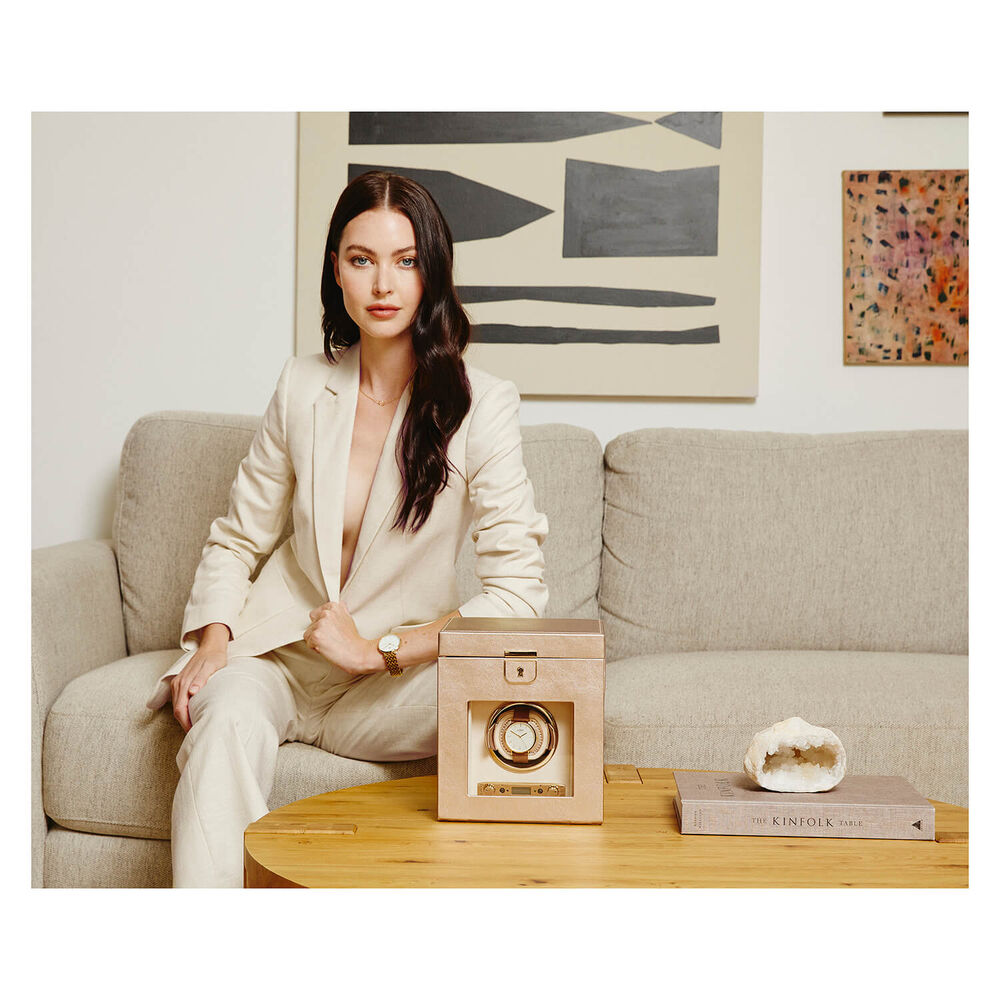 WOLF PALERMO Single Rose Gold Watch Winder image number 9