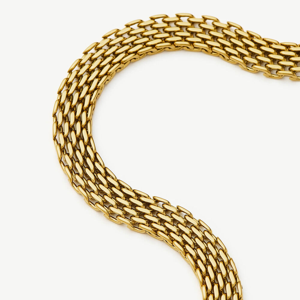 Missoma 18ct Gold Plated Steel Heirloom Chain Choker Necklace