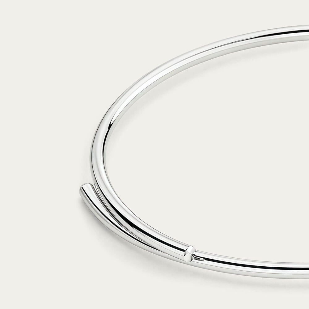 Sterling Silver Polished Two Piece Bangle
