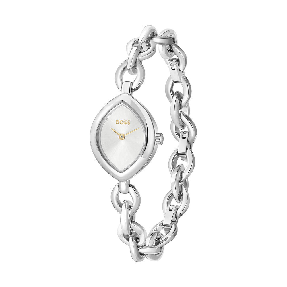 BOSS Fiora 22.4x29mm Silver Dial Stainless Steel Bracelet Watch image number 2