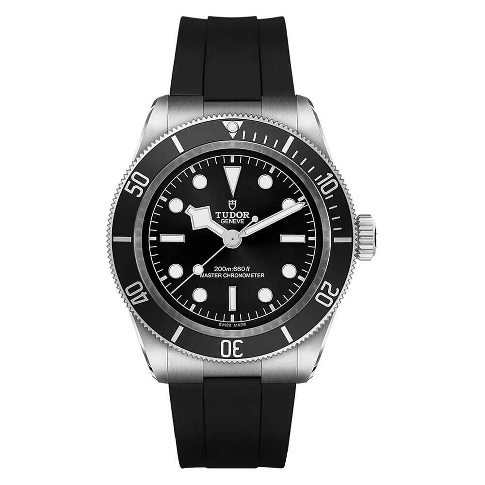 TUDOR Black Bay 41 Black Dial & Bezel Rubber Strap Watch