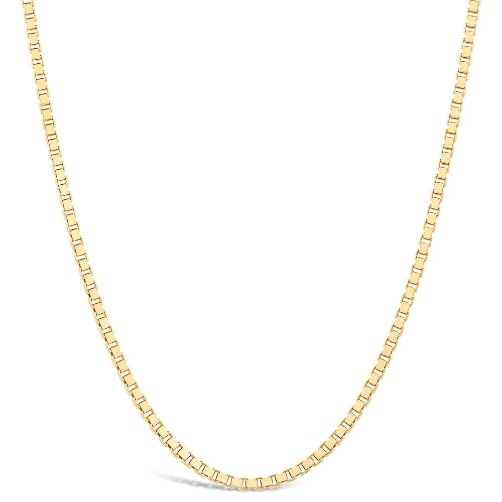 9ct Yellow Gold Venetian Box 22' Chain Necklace image number 0