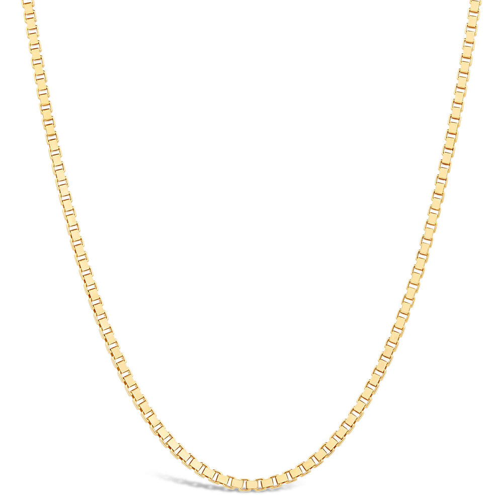 9ct Yellow Gold Venetian Box 22' Chain Necklace
