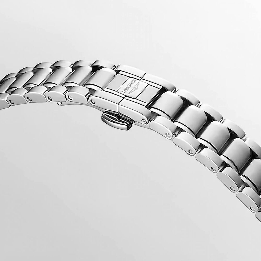 Longines Master Collection 30mm White MOP diamond Dot Dial Steel Bracelet Watch
