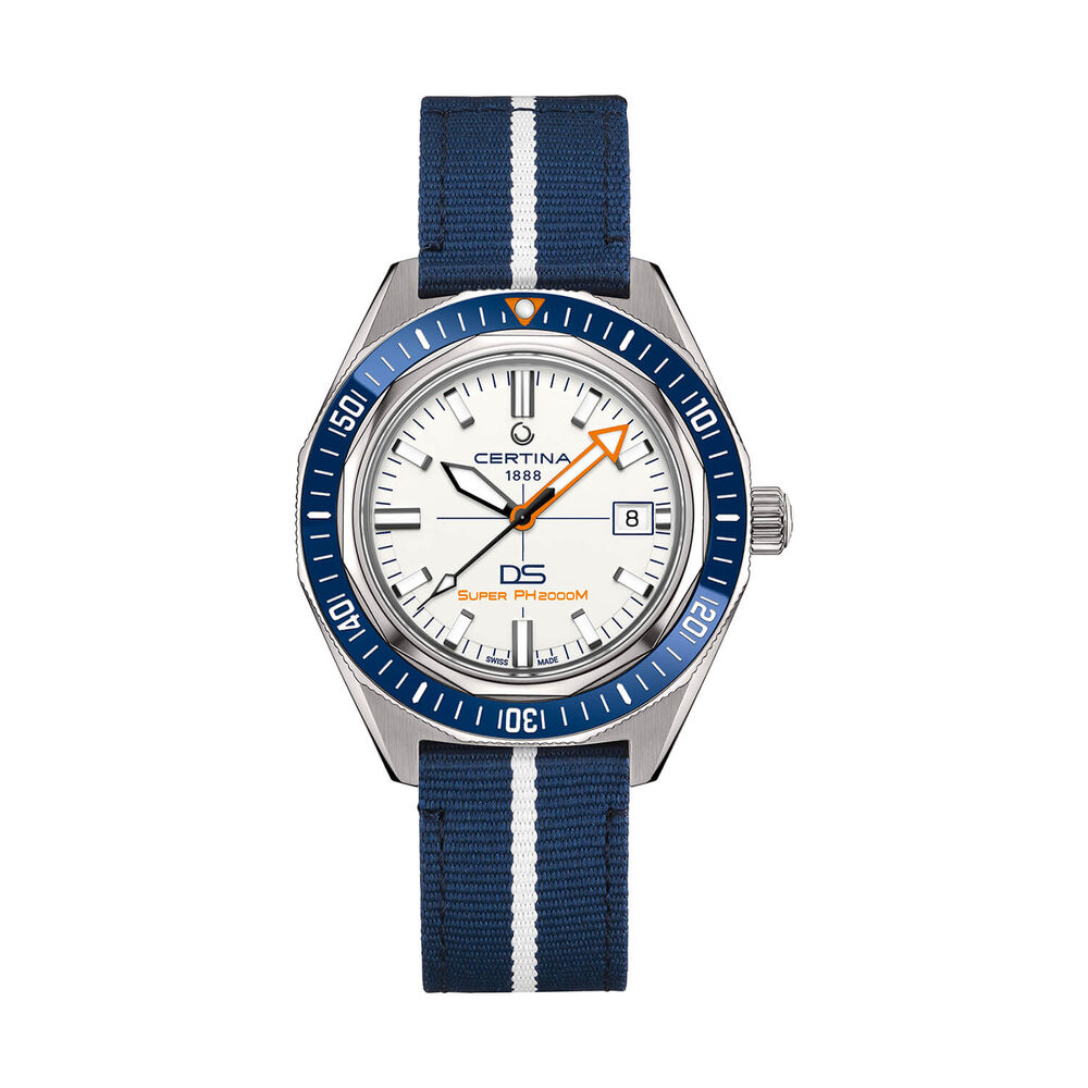 Certina DS Super PH2000M STC 43mm White Dial Titanium Bracelet Watch