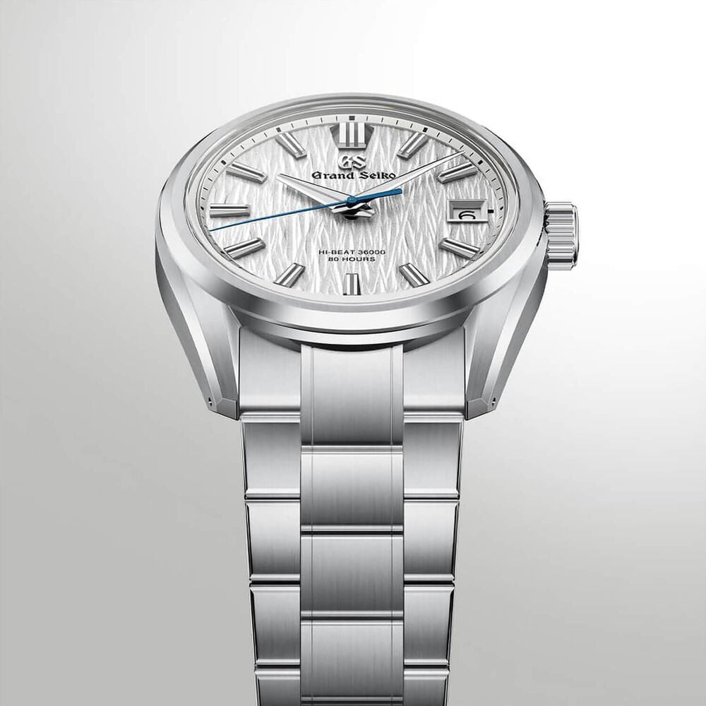 Grand Seiko Evolution 9 'White Birch' Hi-Beat 40mm Steel Bracelet Watch
