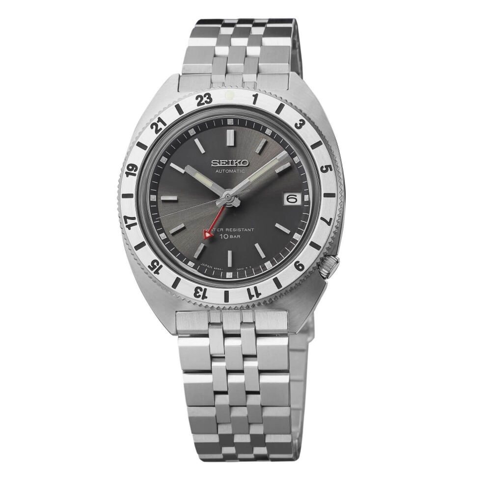 Seiko Prospex 'Navigator Timer' Limited Edition Mechanical GMT 38.5mm Grey Dial Watch image number 0