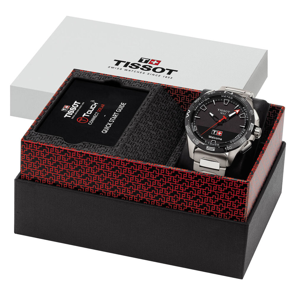 Tissot T Touch 47.5mm Black Gray Titanium Case Titanium Mens Watch image number 6