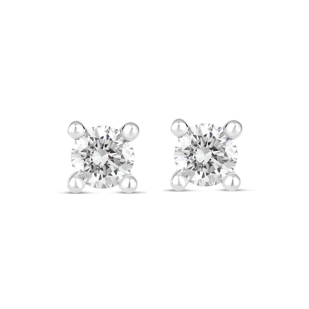 The Orchid Setting 18ct White Gold 0.50ct Diamond Stud Earrings image number 0