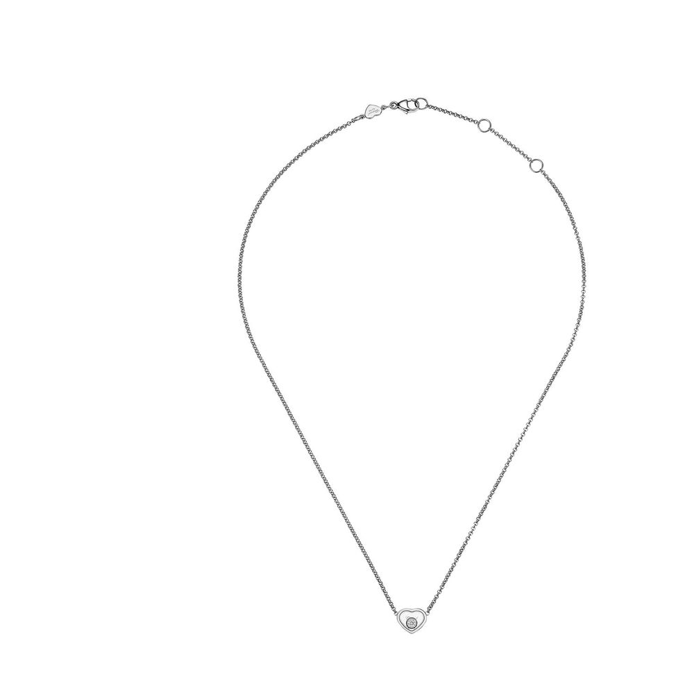 Chopard Happy Hearts 0.05ct Diamond 18ct White Gold Necklace