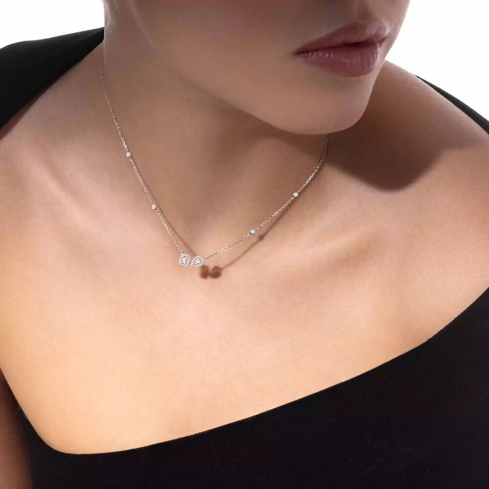 Messika My Twin Toi & Moi White Gold 0.30ct Diamond Necklace image number 2