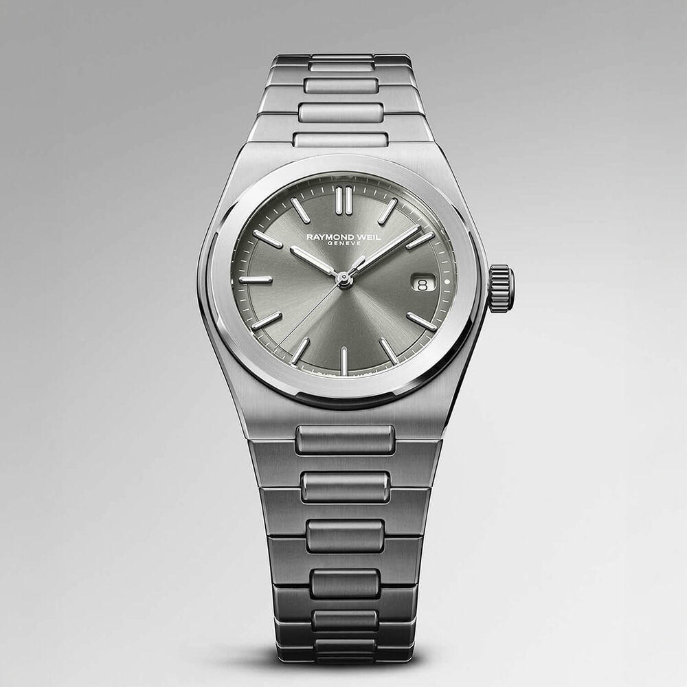 Raymond Weil A.R.T. 38mm Sage Grey Dial Steel Bracelet Watch