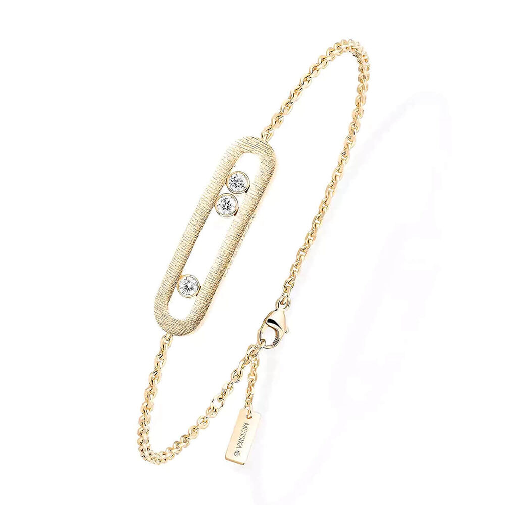 Messika Move Classic Ciselé Yellow Gold 0.20ct Diamond Bracelet