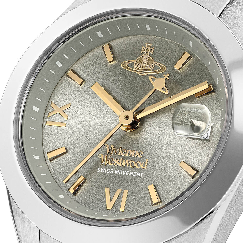 Vivienne Westwood Fenchurch 28mm Grey Dial Two Tone Steel Bracelet Watch image number 2
