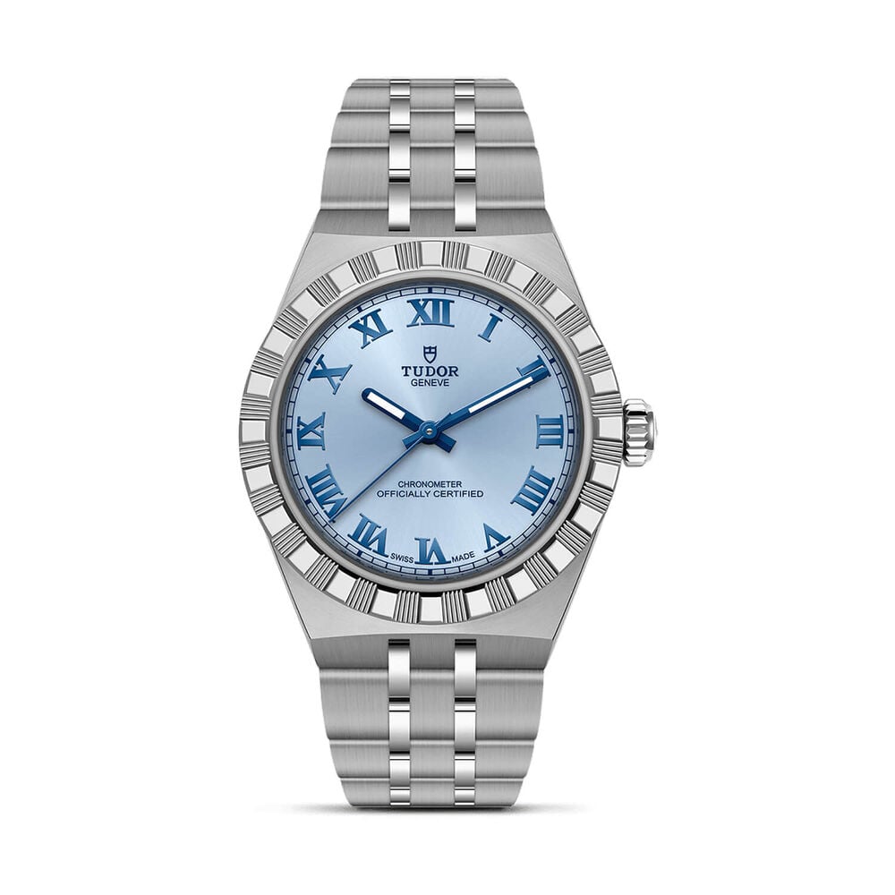 TUDOR Royal 30mm Light Blue Dial Stainless Steel Bracelet Watch