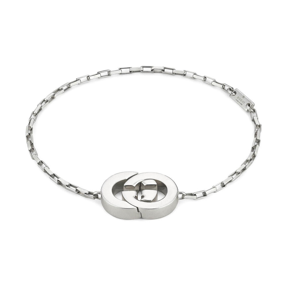 Gucci Interlocking Sterling Silver Bracelet
