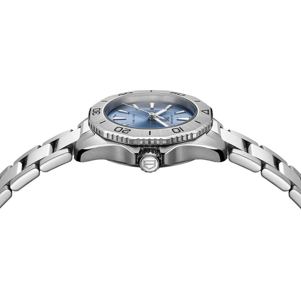 TAG Heuer Aquaracer Professional 200 Quartz 30mm Light Blue Dial Steel Case Bracelet Watch image number 3