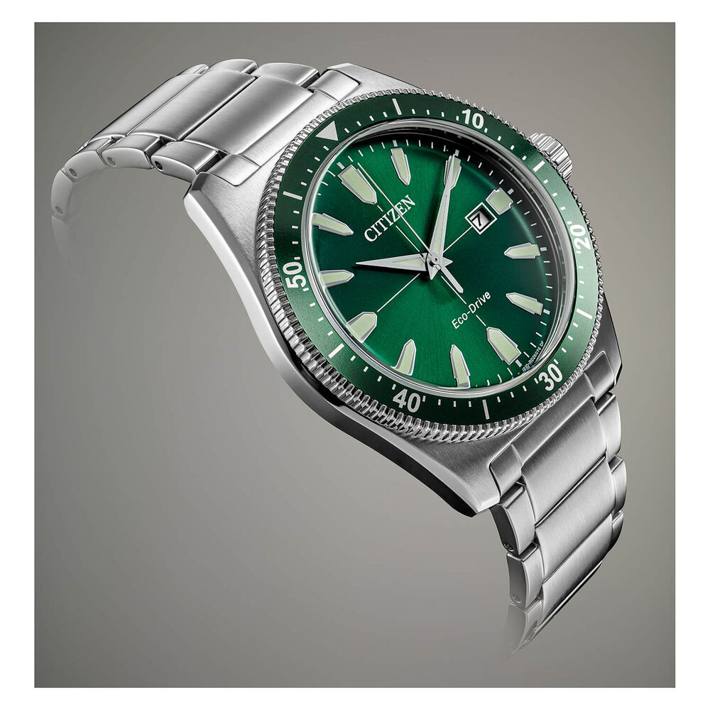 Citizen Vintage Brycen Sport Green Dial Men's Watch image number 3