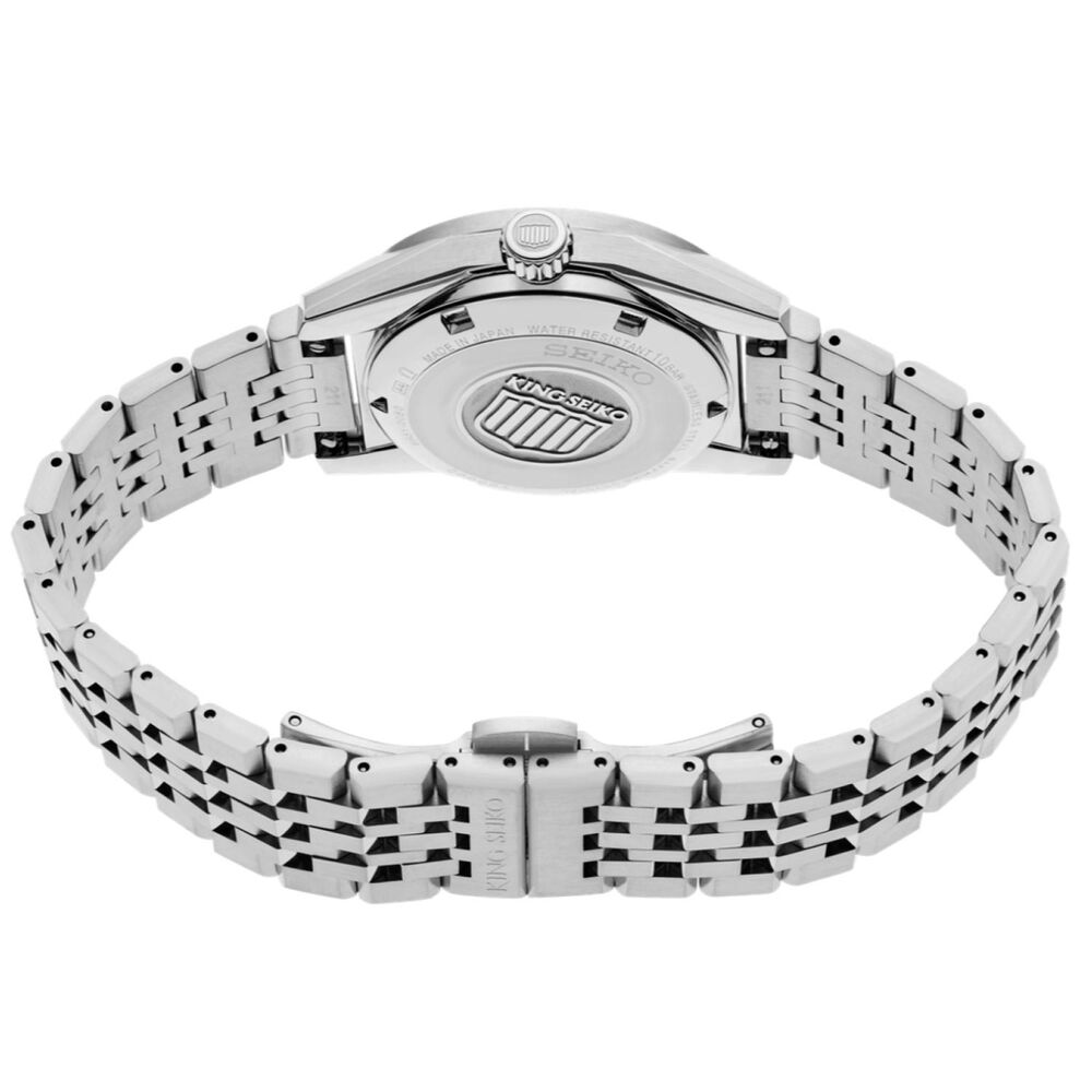 King Seiko KSK 6R Preppy Burgundy 36.1mm Dial Stainless Steel Bracelet Watch image number 4