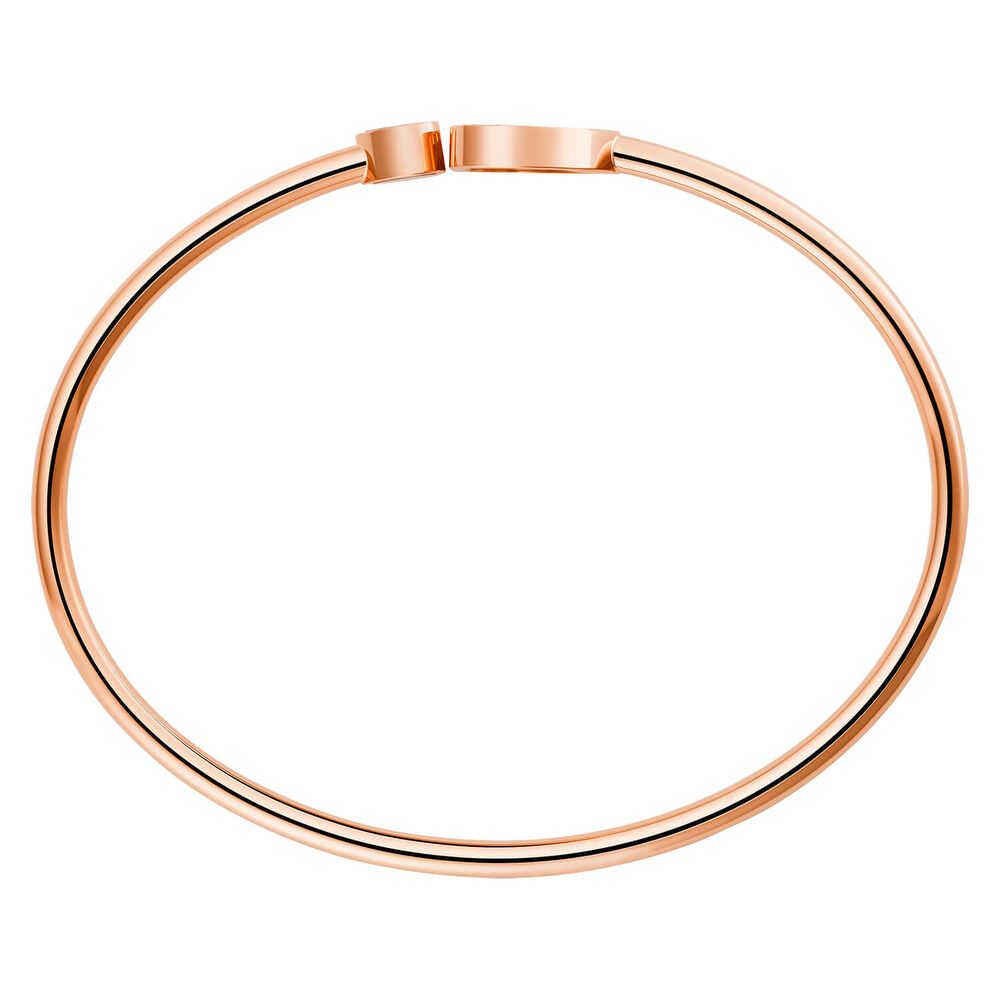 Chopard Happy Hearts Rose Gold Diamonds Mother of Pearl Heart Bangle image number 2